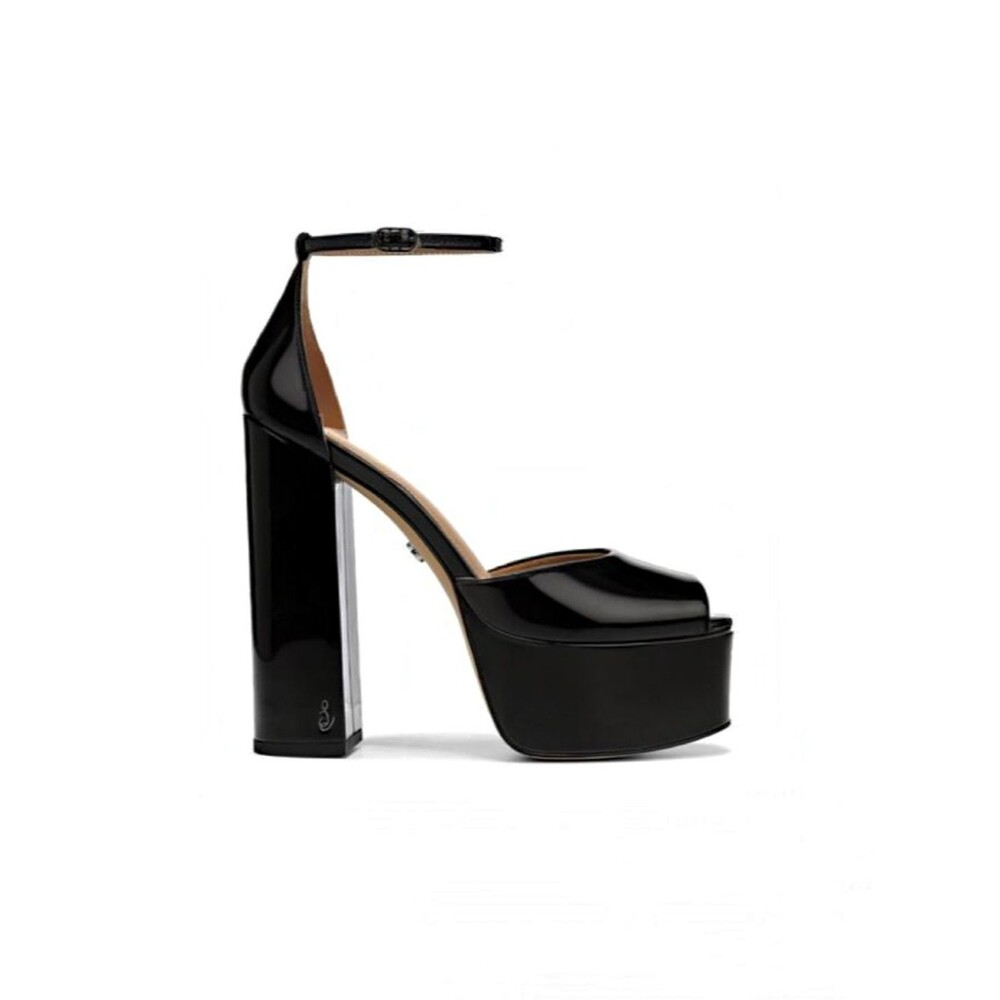 Sam Edelman KORI Black Patent Leather Platform Heels 7.5